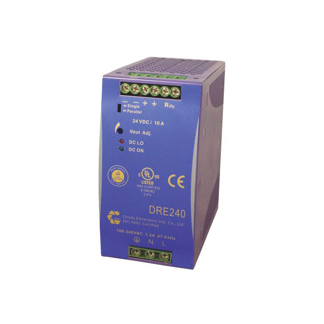 Chinfa DIN ԴDRE240-24 240W, 10A 24V dc